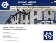 Tablet Screenshot of museum-viadrina.de